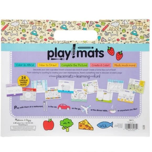Playmats - Food Fun- Melissa and Doug  activity pls e mats - Picture 3 of 5